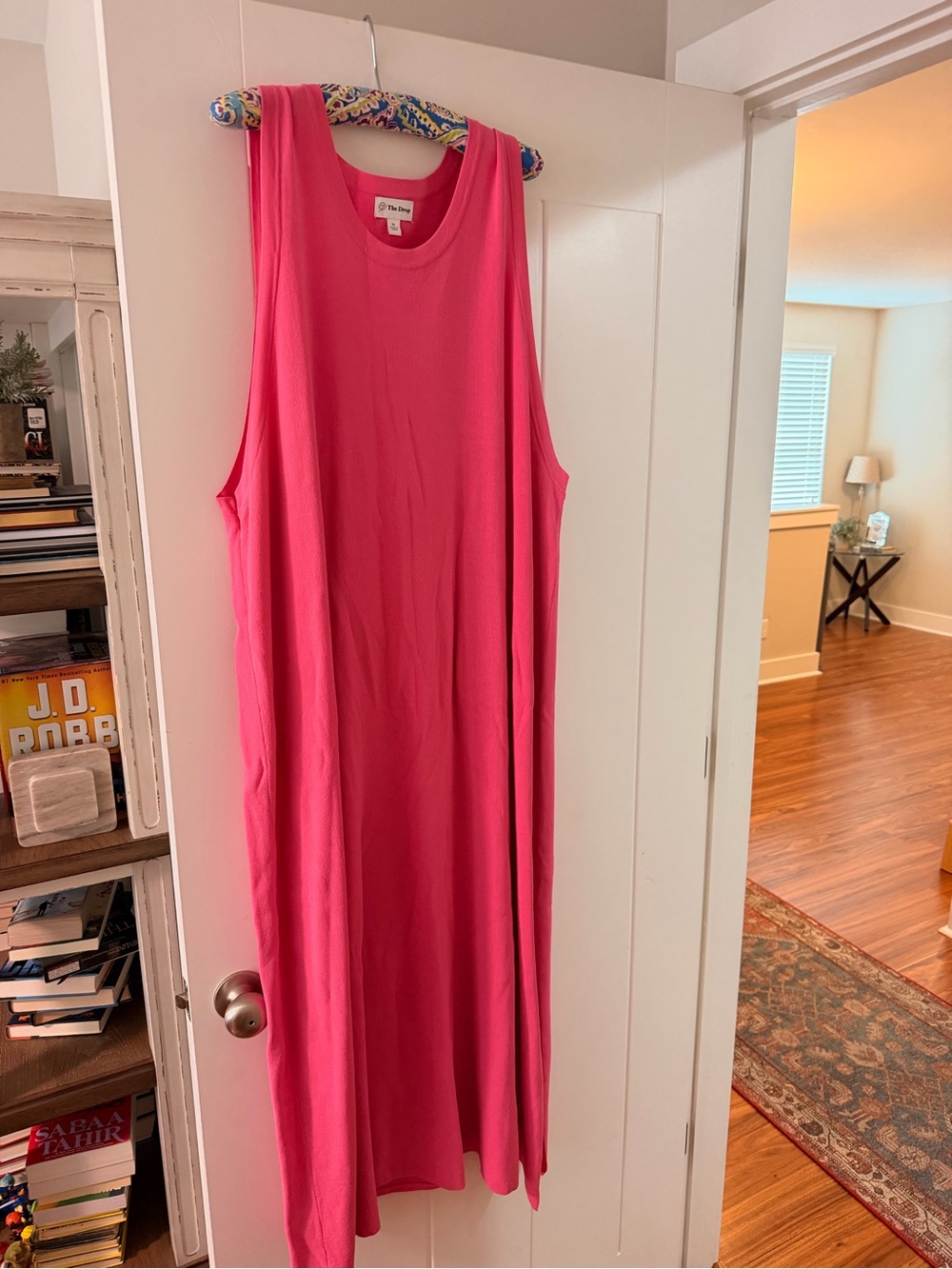 Casual Sleeveless Pink Maxi Dress by The Drop